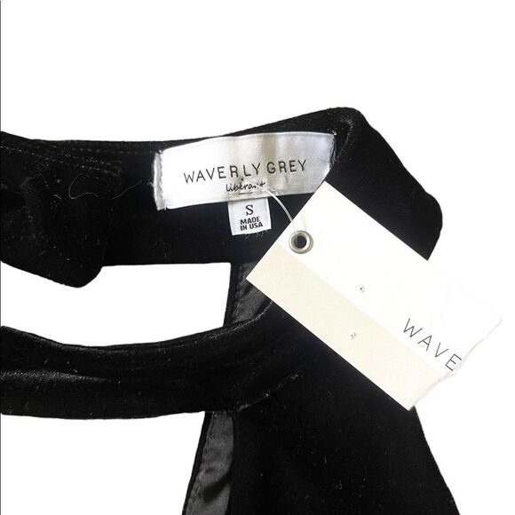 Waverly Grey Marianna Velvet Halter Dress m - Picture 13 of 14